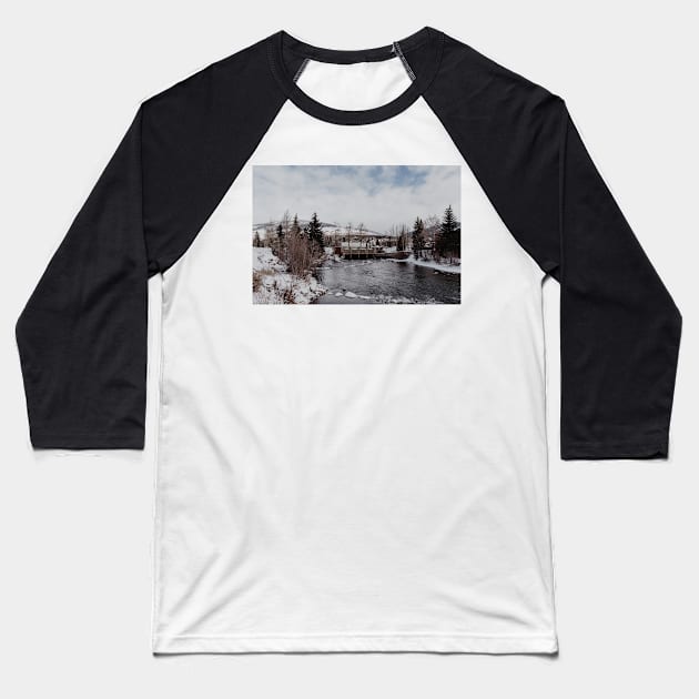 winter in the mountains Baseball T-Shirt by LindsayVaughn